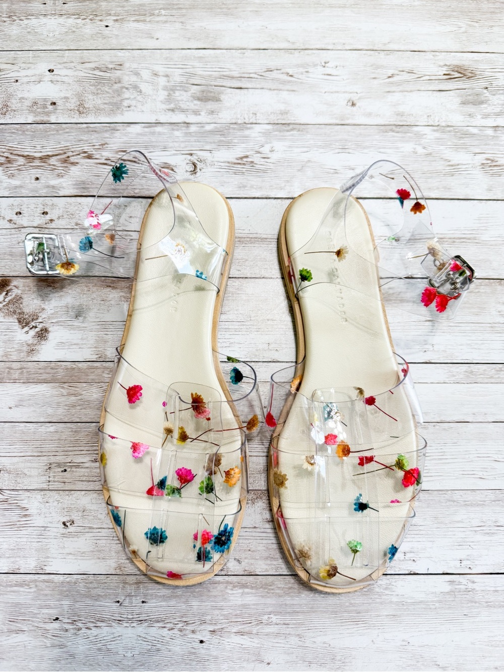 Freda Salvador Sera Fisherman Sandal Limited Edition Floral PVC Size 7.5 NEW - Picture 5 of 13